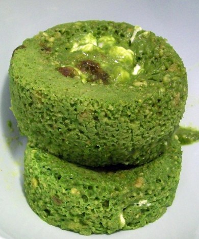 Green Monster Microwave Protein Cake
