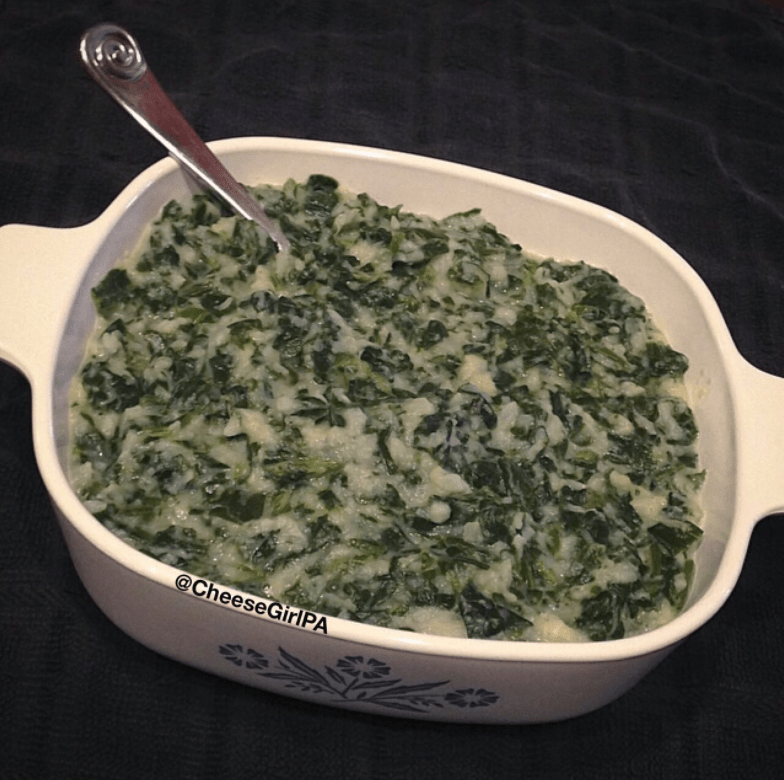creamed spinach